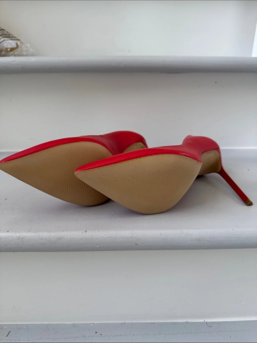Aldo Red Pointed-Toe Stiletto Pumps - Picture 3 of 3